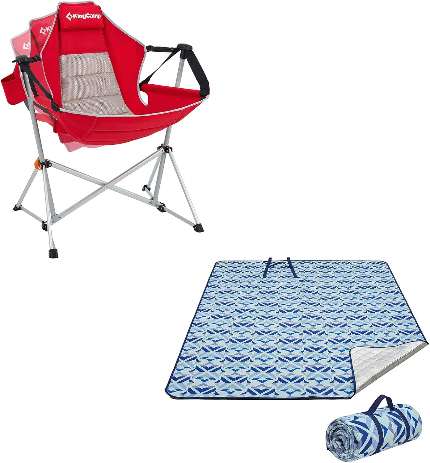 KingCamp Folding Hammock Camping Swinging Chair Red