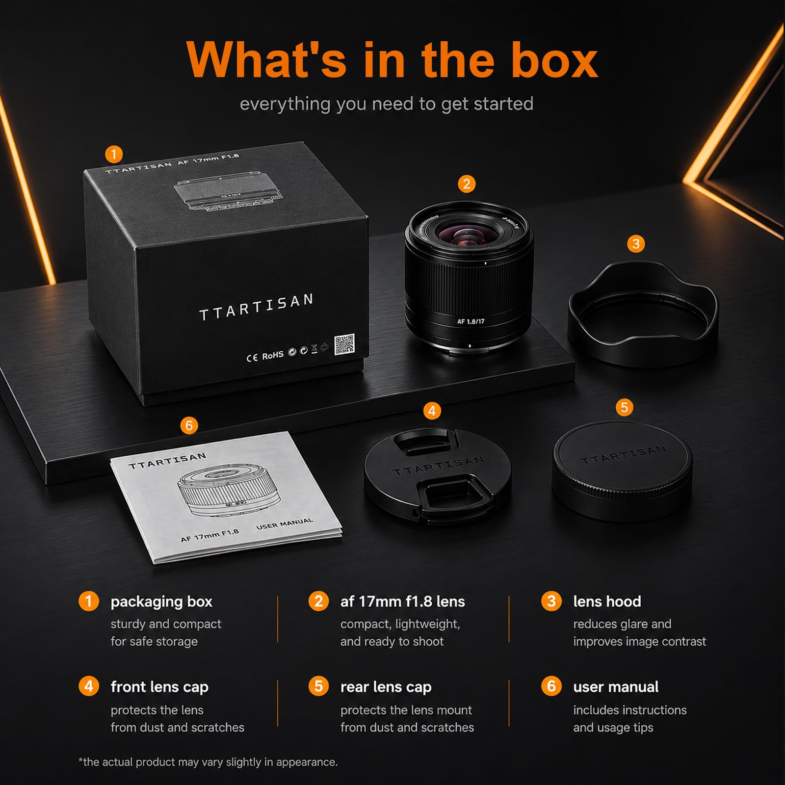 TTARTISAN 17mm F1.8 Automático Objetivos Montura XF para Fuji Objetivos Gran Angular Gran Apertura para Cámaras APS-C Lens Compactos Diafragma 6 Láminas Ideales para Fuji X-H1 X-H2 X-H2s X-T1 X-T2