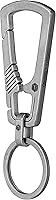Vista 14 de Llavero con mosquetón de titanio KeyUnity, organizador EDC de liberación rápida con llavero