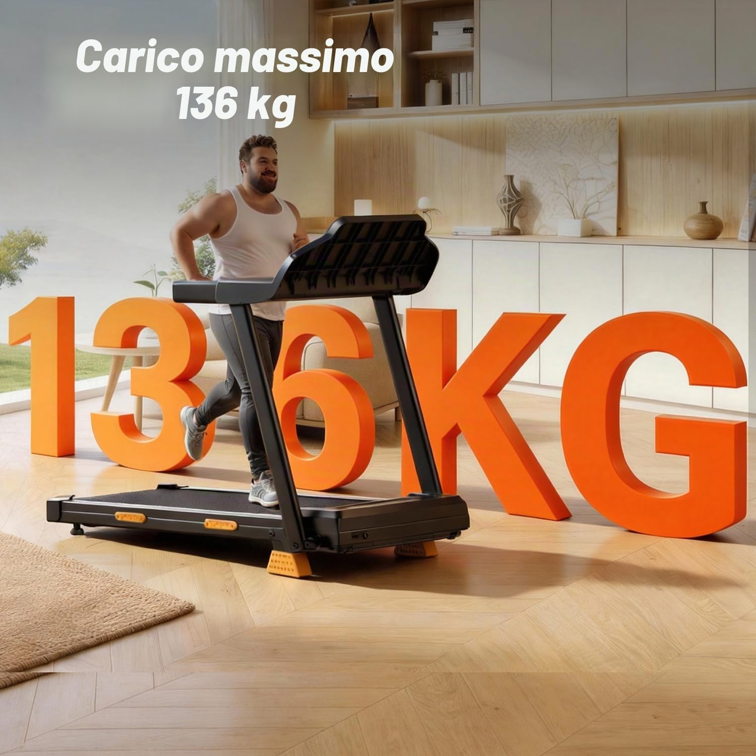 CURSOR Tapis roulant per casa, pieghevole, con pendenza del 15% | Tapis roulant, tapis roulant per la casa