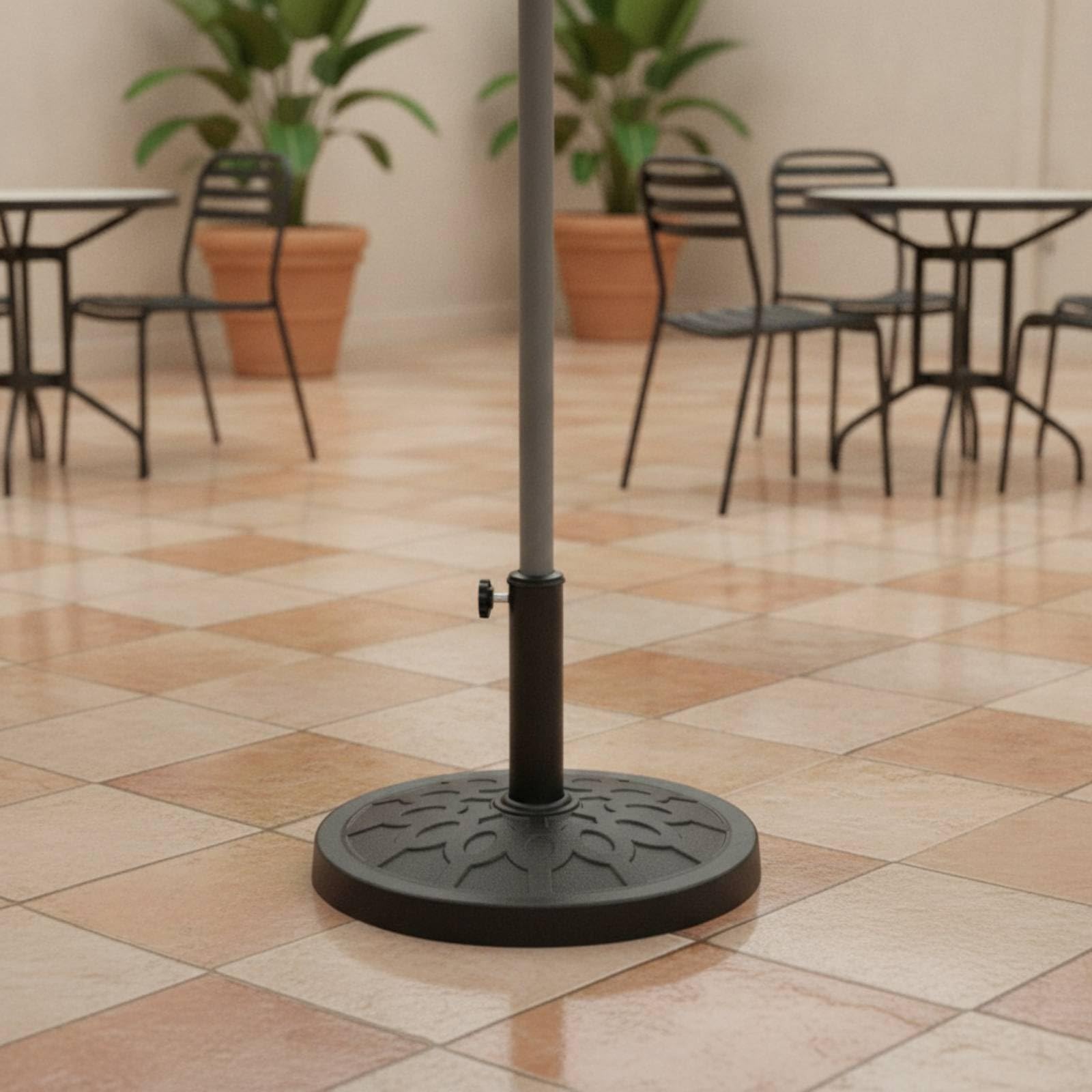 Portaombrellone Regolabile Base Resistente Ombrellone per Giardino, Patio, Piscina