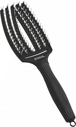 Olivia Garden Fingerbrush Care Iconic - Spazzola Districante in Setole di Cinghiale & Nylon per Capelli Sani e Brillanti