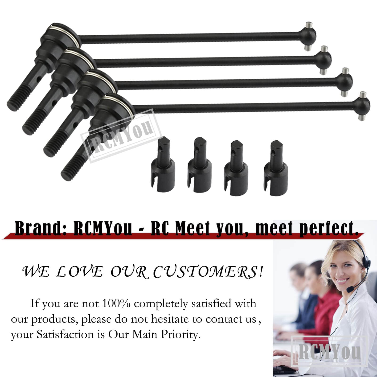 Amazon.com: RCMYou Drive Shaft Axles Upgrades for 1/16 E