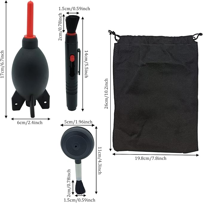 Kit de Limpieza para Lentes con Soplador y Cepillo miniatura 5