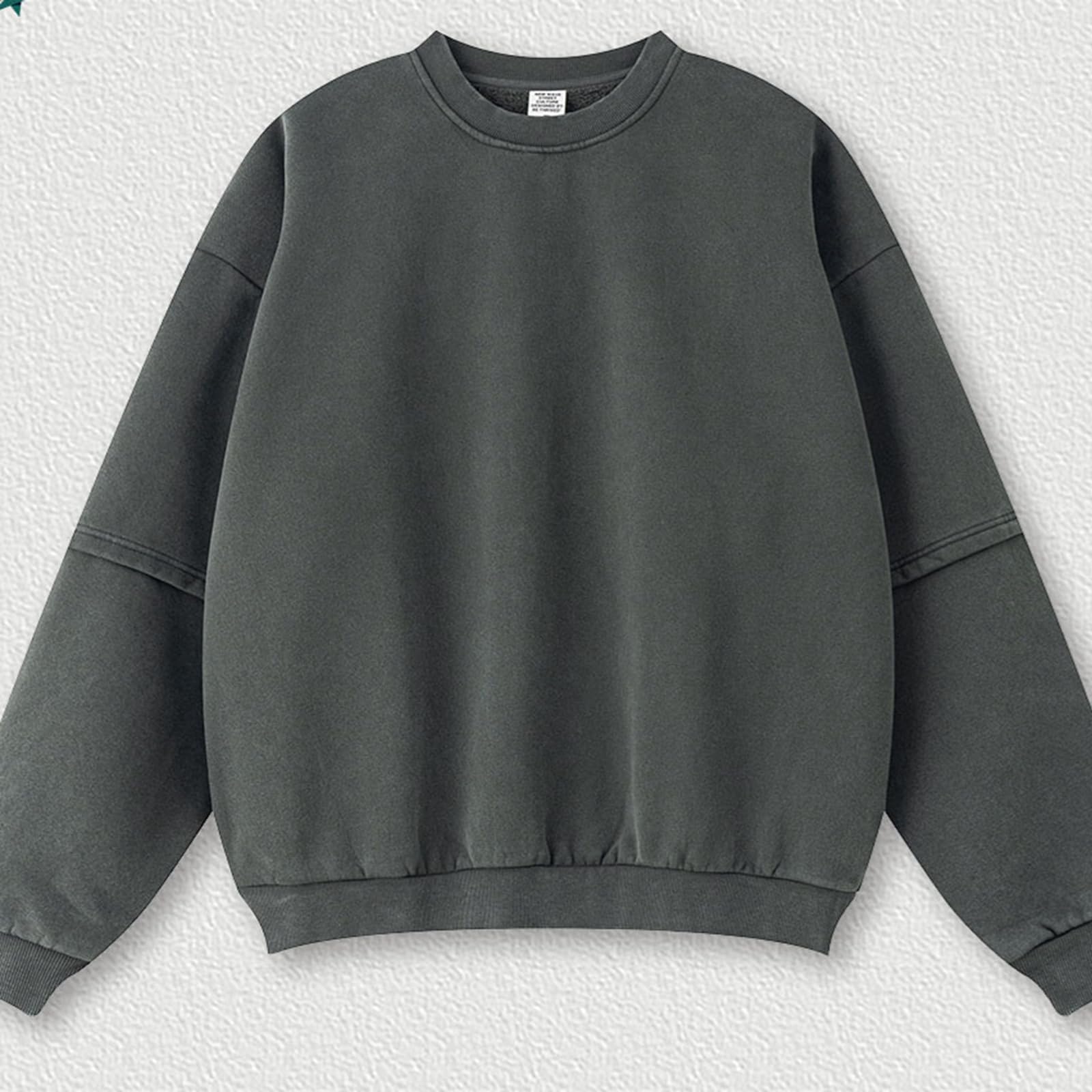 Męski sweter z podszewką | styl vintage ze stójką dla stylu ulicznego