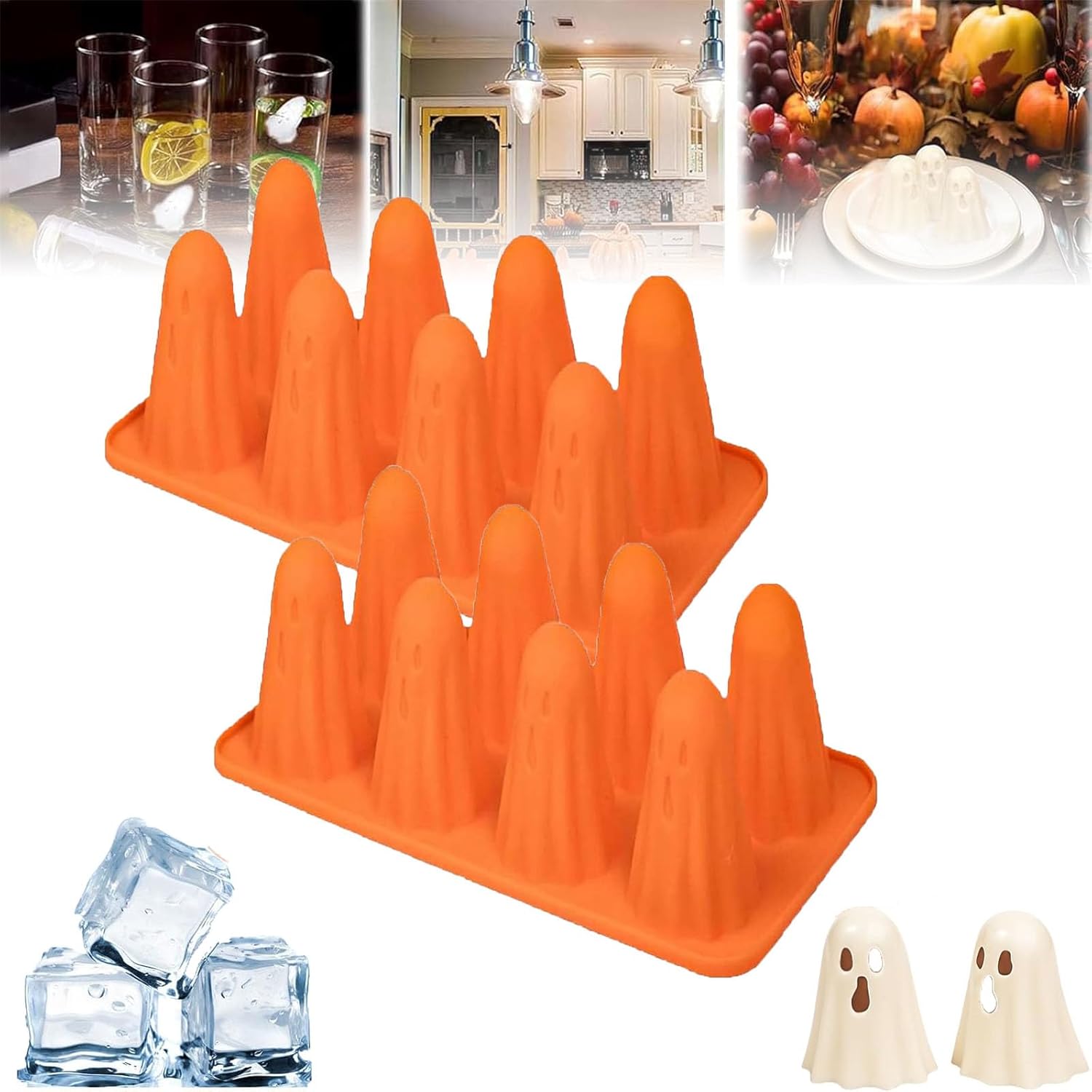 znvwki Ghost Jello Mold, Ghost Silicone Mold Jello Shots