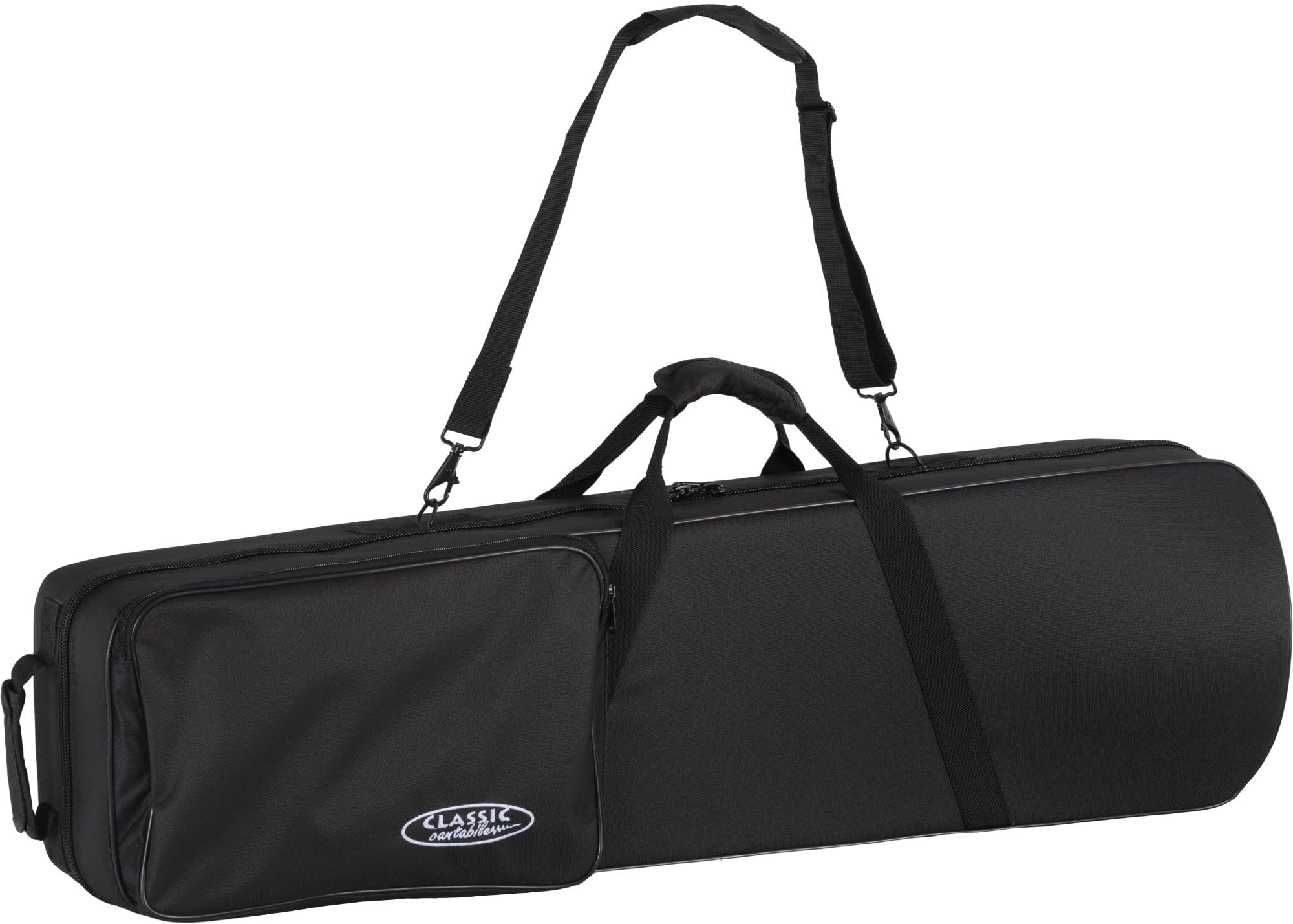 Trombone Ténor Classic Cantabile TP-12 - Accordage Bb - Corps en Laiton - Finition Vernis Clair, Coulisse Intérieure en Maillechort, Chromée - Set Incl. Embouchure et Étui Léger