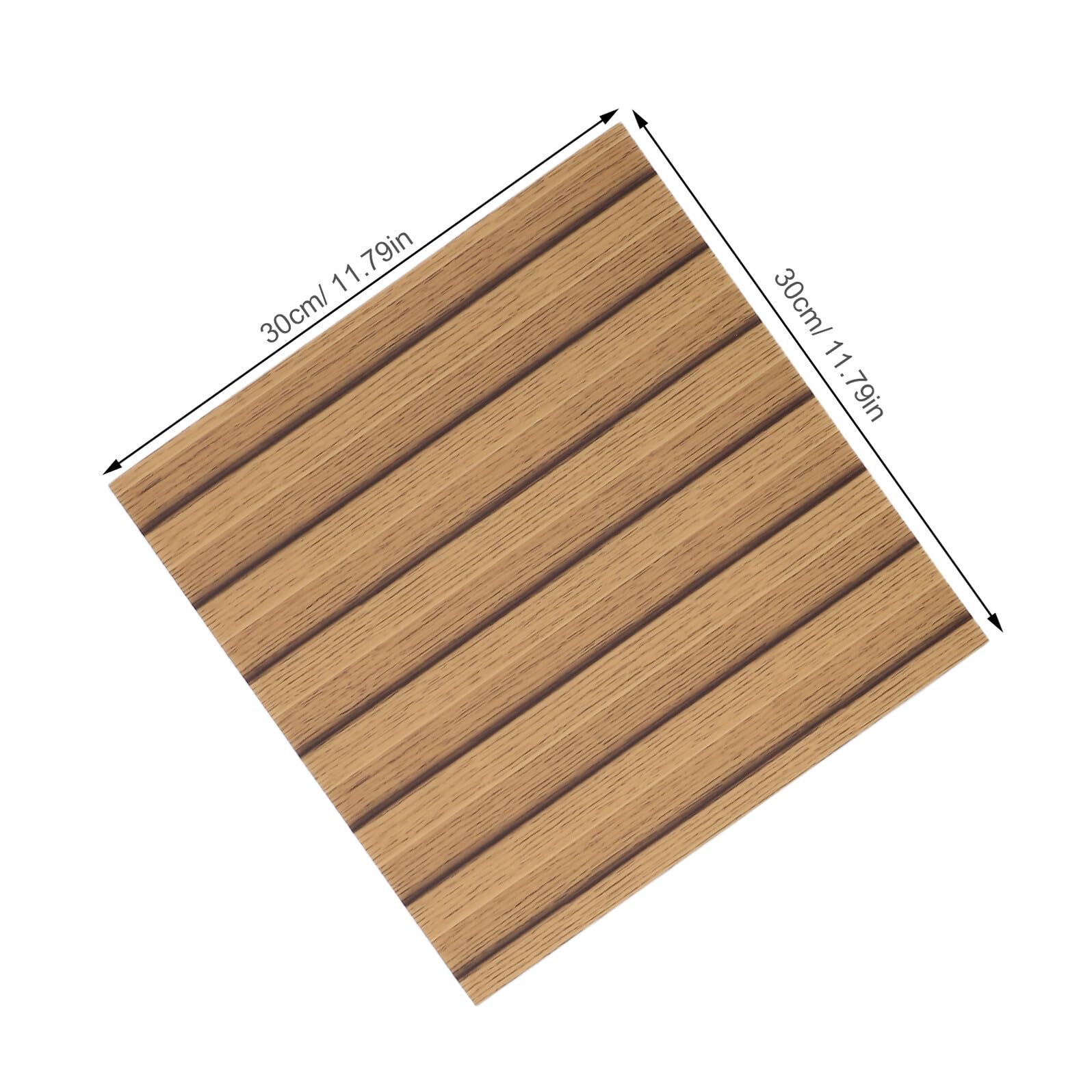 30 Paneles Autoadhesivos Imitación Madera 30X30 CM Revestimiento de Pared para Baño y Cocina Decoración Interior Autoadherente Resistente Humedad