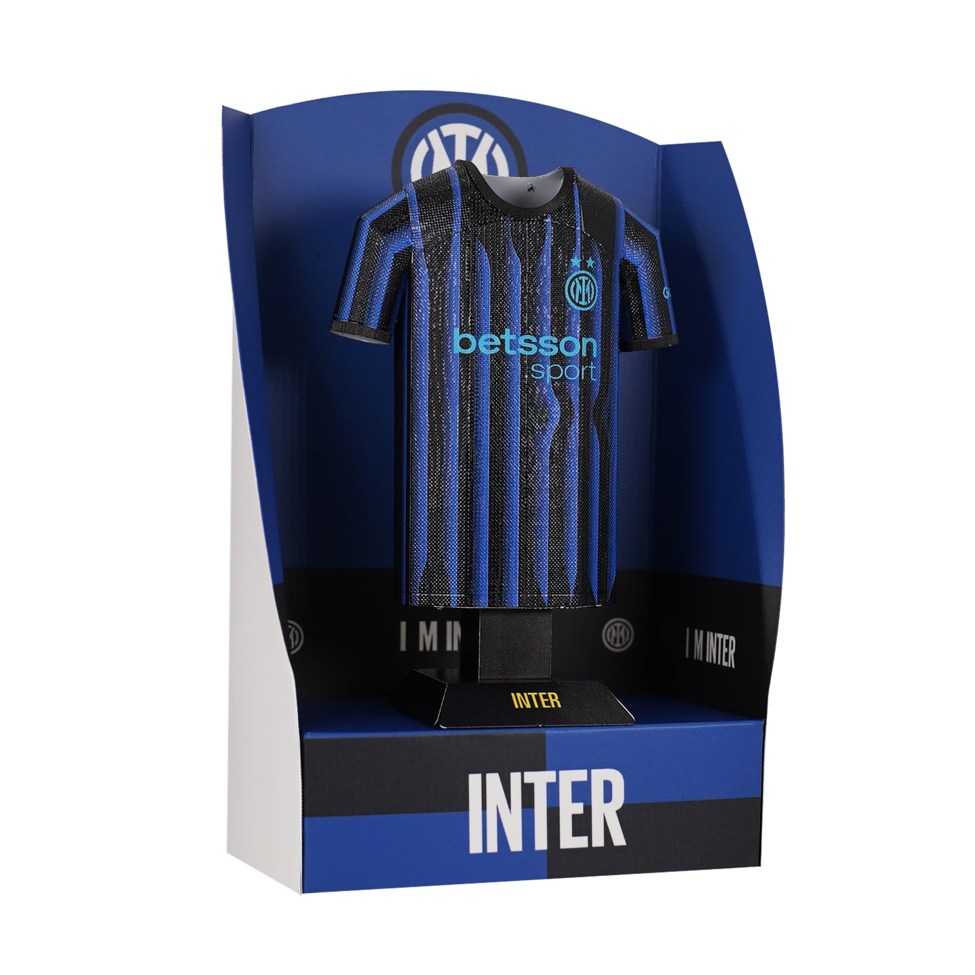 Inter Milan 25/26 Home Metal Football Shirt, Officially Licensed Miniature Alloy Replica Jersey Collectible Display Gift - Image 3