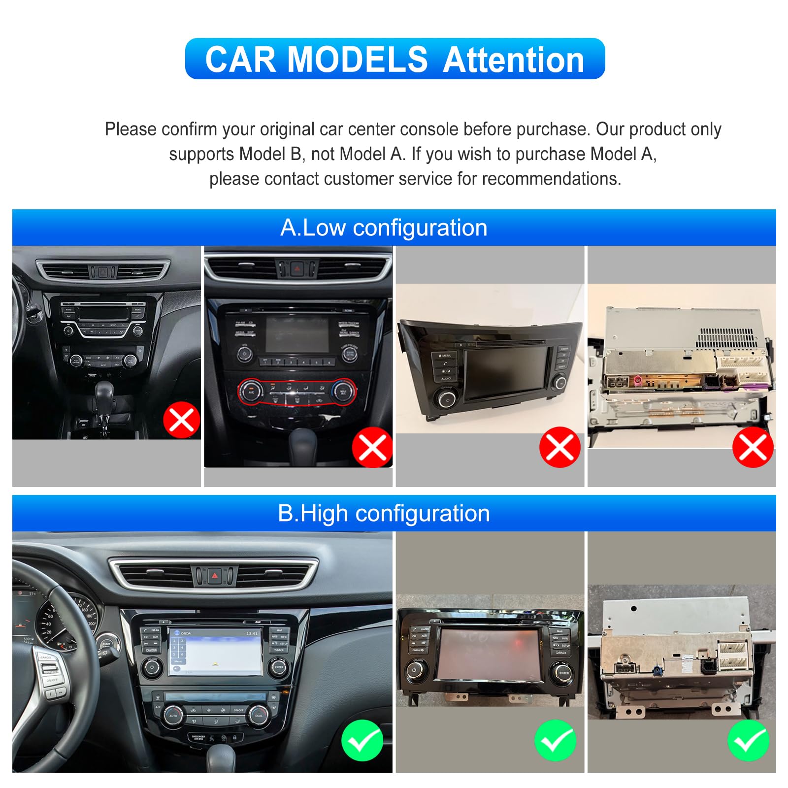 SIXWIN 4+64G Android 15 Autoradio per Nissan X-Trail Qashqai J11 T32 Rouge 2014-2018 con Wireless CarPlay/Android, 10.1" HD Schermo Navigatore con WiFi GPS Bluetooth 5.0 FM RDS EQ Radio +Telecamera