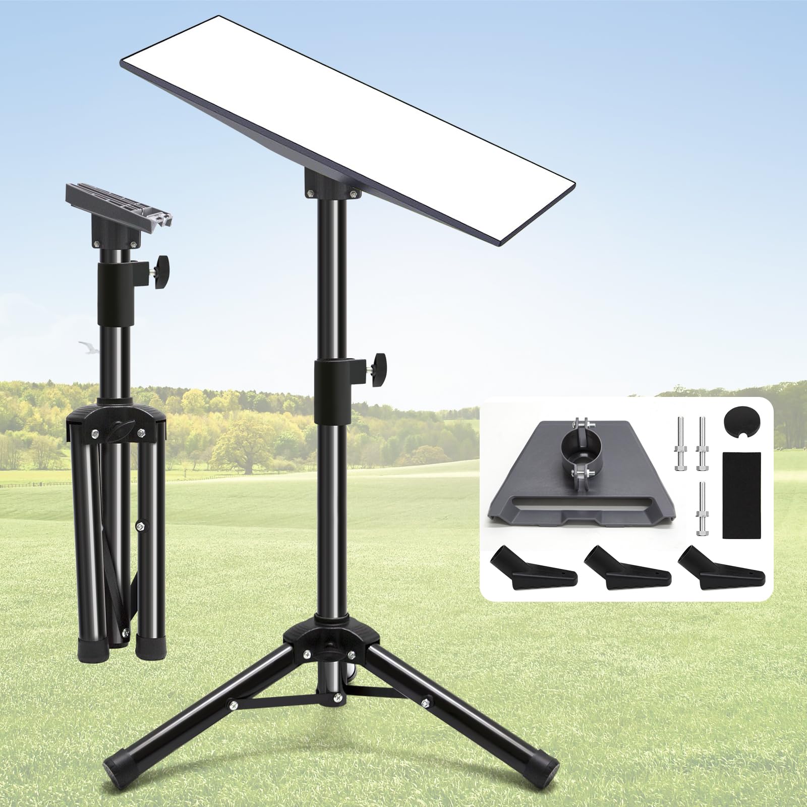 Gen 3 stojak na statyw, przenośny zestaw montażowy Gen 3, składany metalowy stojak na statyw Gen 3 z adapterem rurowym, kompatybilny z Starlink Mount Kit do V3 Dish