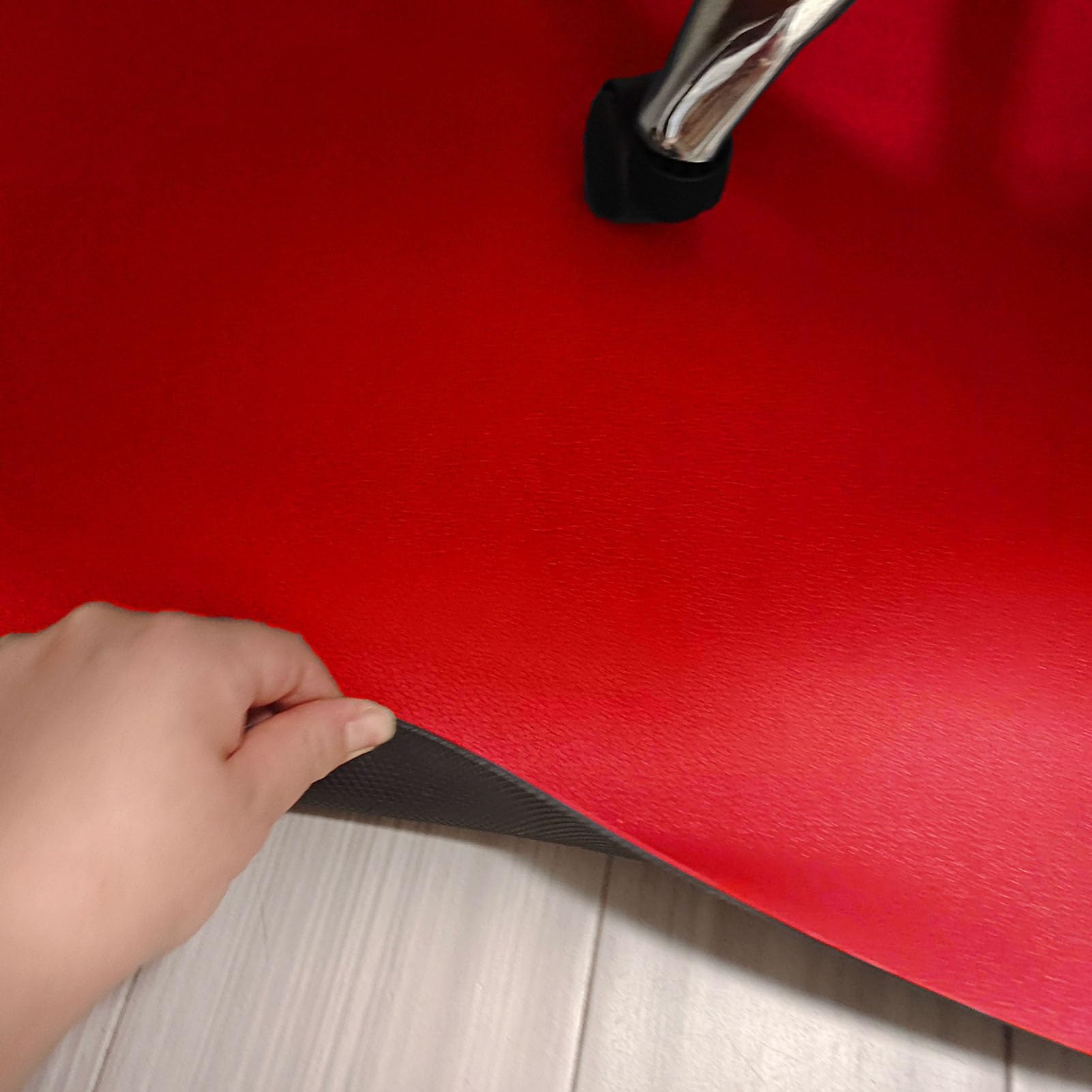 Gummimatte Gummibodenmatte für Zuhause/ Büro Zum Schutz Des Bodens, Rote/ Graue Mehrzweckmatte, Sicherheitsbodenmatte für Den Eingangsbereich, Garagenbodenmatten für Unter Dem Auto(Red,1.8x6m (5.9 x 1
