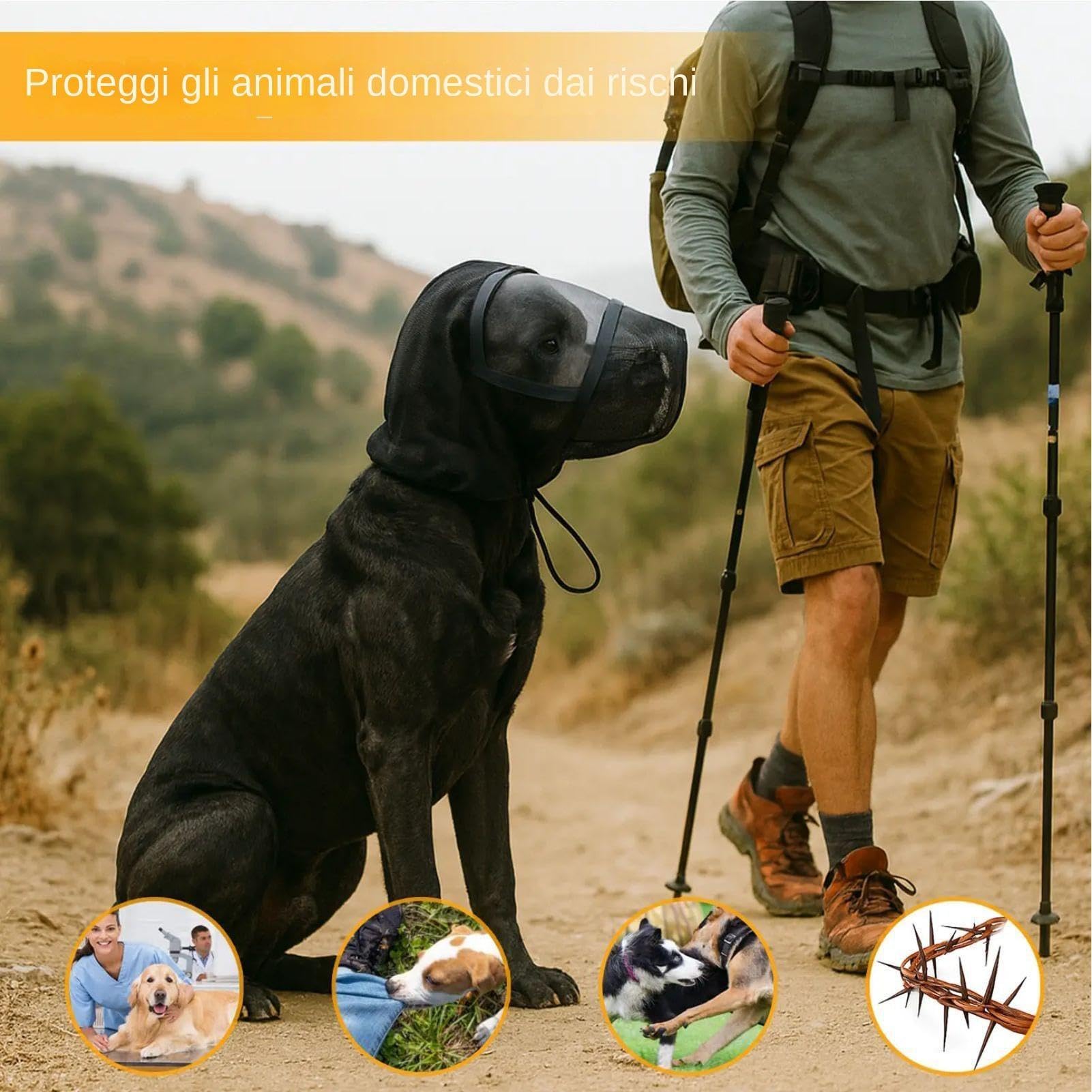 Morbida Museruola Per Cani - Morbida Protezione Anti- - Museruola Per Cani Per Prevenire Morsi, Per Piccole, Medie E Grandi Dimensioni, Casa, Viaggi All'aperto, Toelettatura, Passeggiate, Picnic,