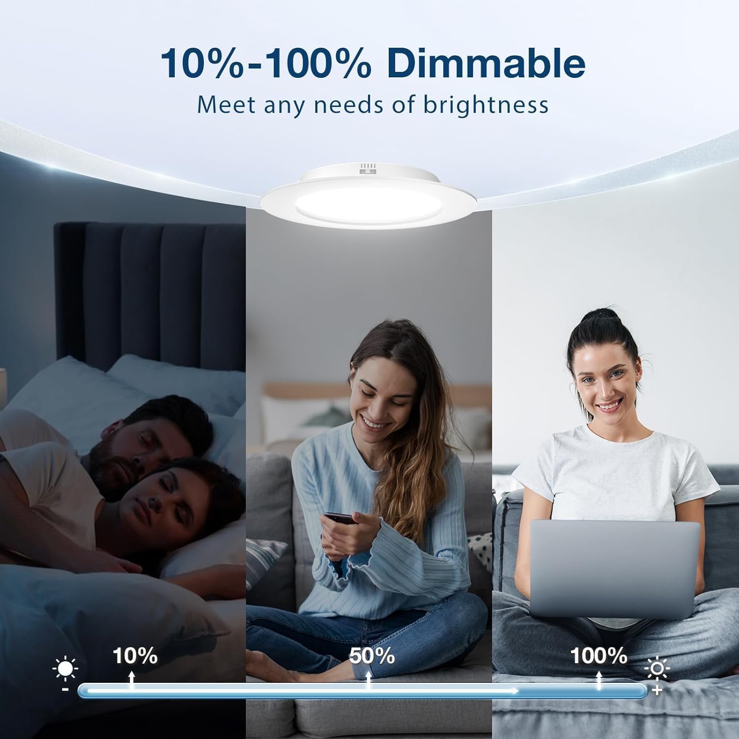 Amico LED Recessed Lighting - 5 Color Temps -3 Amico LED Recessed Lighting - 5 Color Temps -3
