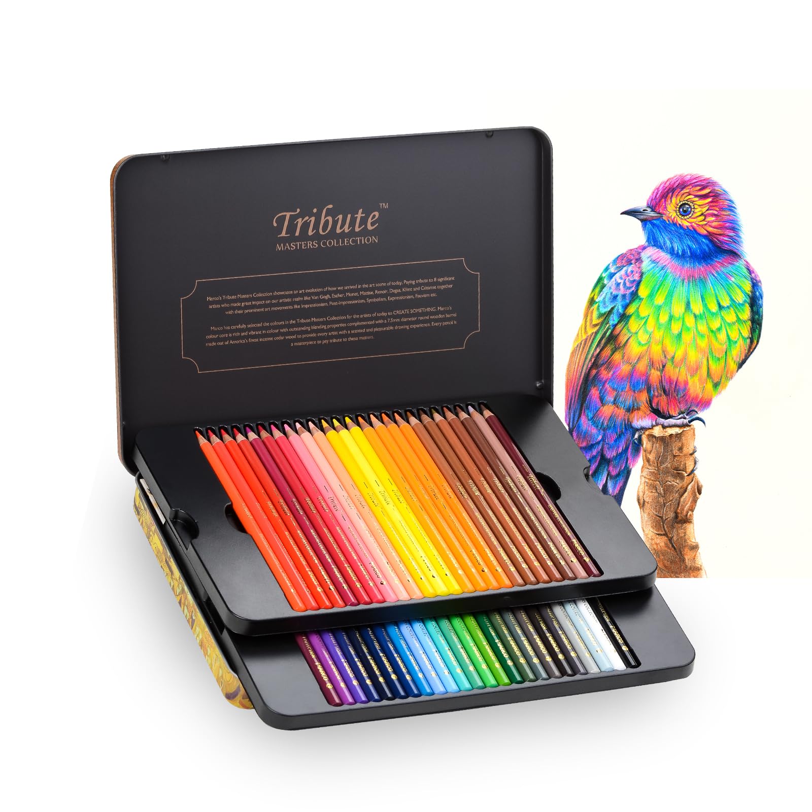 AXUS MARCO 48 Colored Pencils Set for Adults Coloring, Professional Oil Based Art Pencils…