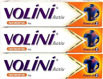 Volini Activ Pain Relief Gel Gel 50 gm (Pack of 3)