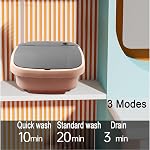 Portable Washing Machine, 15L Large Capacity Foldable Portable Washer and Dryer Combo, Mini Laundry Machine for Apartment, Dorm, RV, Travel, Underwear, Baby Clothes, Small Items