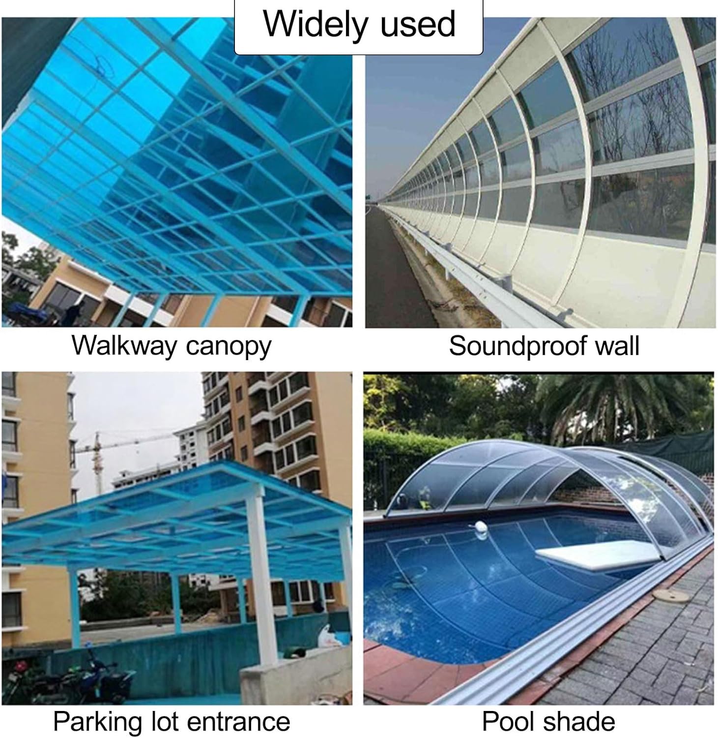 Durable Polycarbonate Roofing Sheets - Pera Plastic Panels for Outdoor, Garden, Greenhouse, C Channel Lighting - 0.6m x 7m (2ft x 23ft) Weatherproof Solutions.