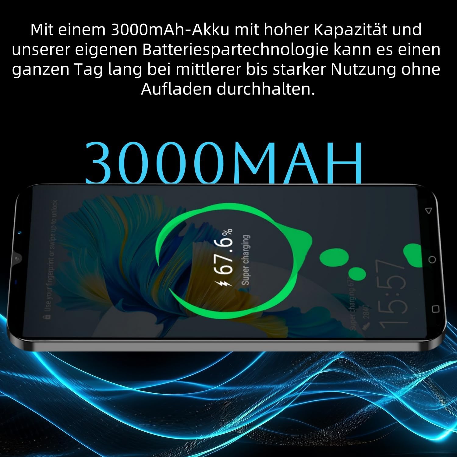 Teléfono económico, pantalla de 5,0 pulgadas, 16GB ampliable hasta 128GB, doble SIM desbloqueado, doble cámara, WIFI/Bluetooth/ID facial. Teléfono básico (Black)
