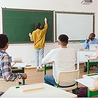 Vista 51 de Zonon 65 Feet Bulletin Board Borders Black and White Polka Dots Striped Grid Borders Decorative Straight Scalloped Wavy Rolled Trim Classroom Back