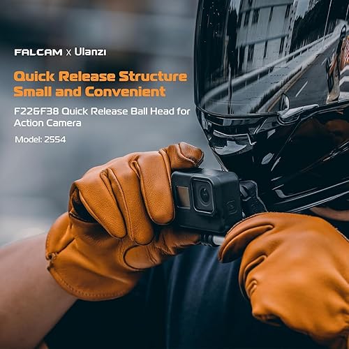 Miniatura 5 de Falcam F22 & F38 Placa de cabeza de bola de liberación rápida para cámara de acción, adaptador de montaje de cámara de conversión de interfaz de