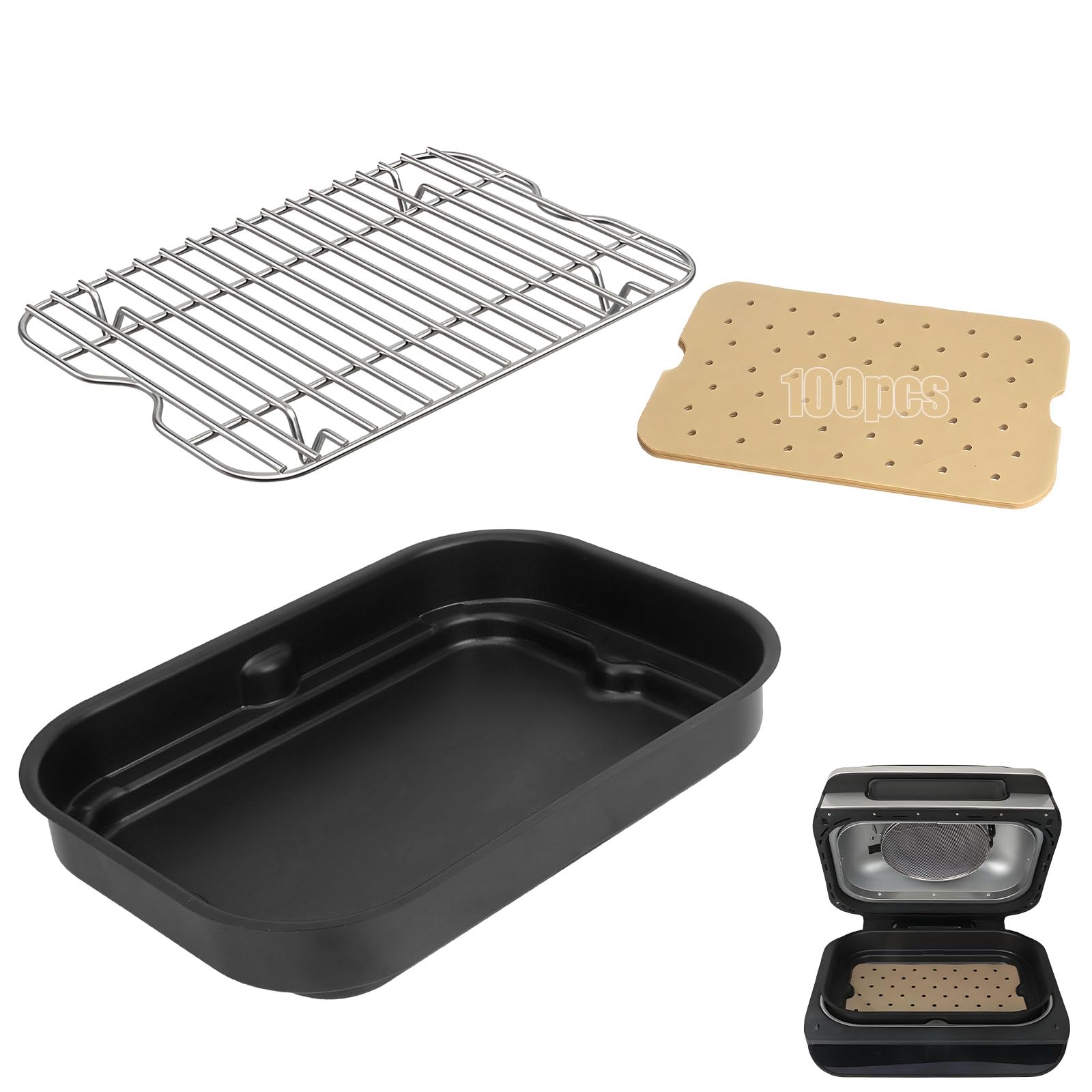 Amazon.com : Grill Roast Rack and Cooking Pot for Ninja Foodi