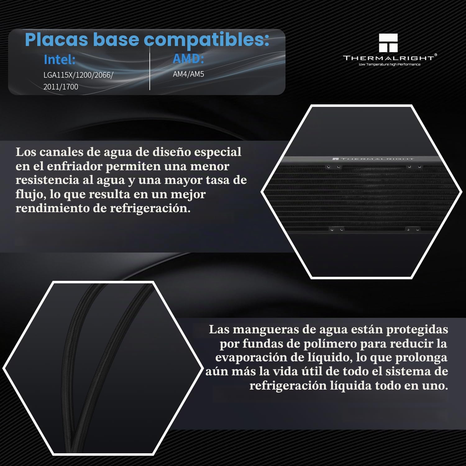 Thermalright Mjolnir Vision 360 - Ventilador CPU AIO con pantalla LCD IPS (320 x 240, AM5&LGA 1700/1851, refrigeración de agua 360)