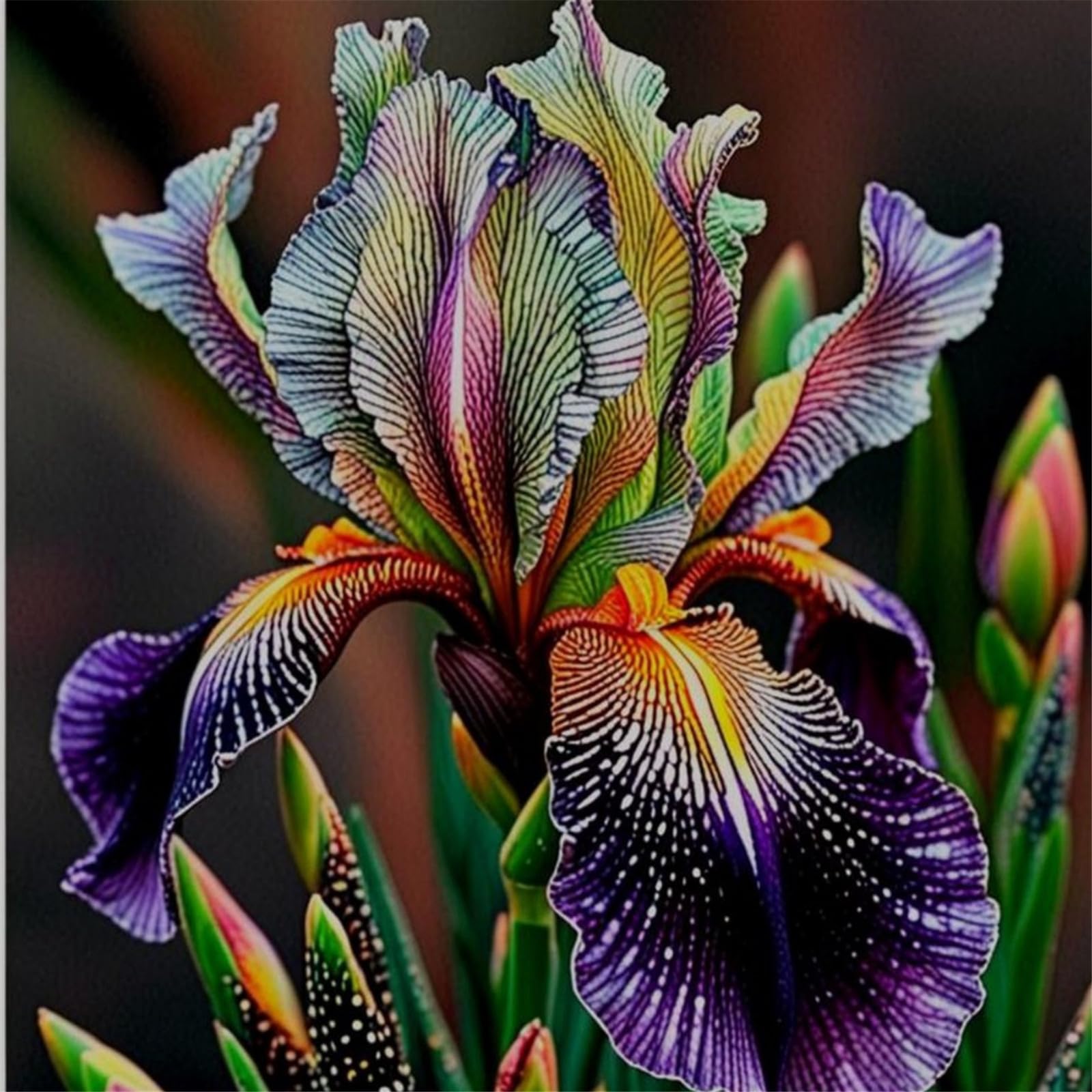 Iris Bulbs, Wedding, Iris Bulbs for Planting, Potted, Plants, Resistant, Bedding, Garden Flowers, Ornamental, Now UK, 3bulb-a