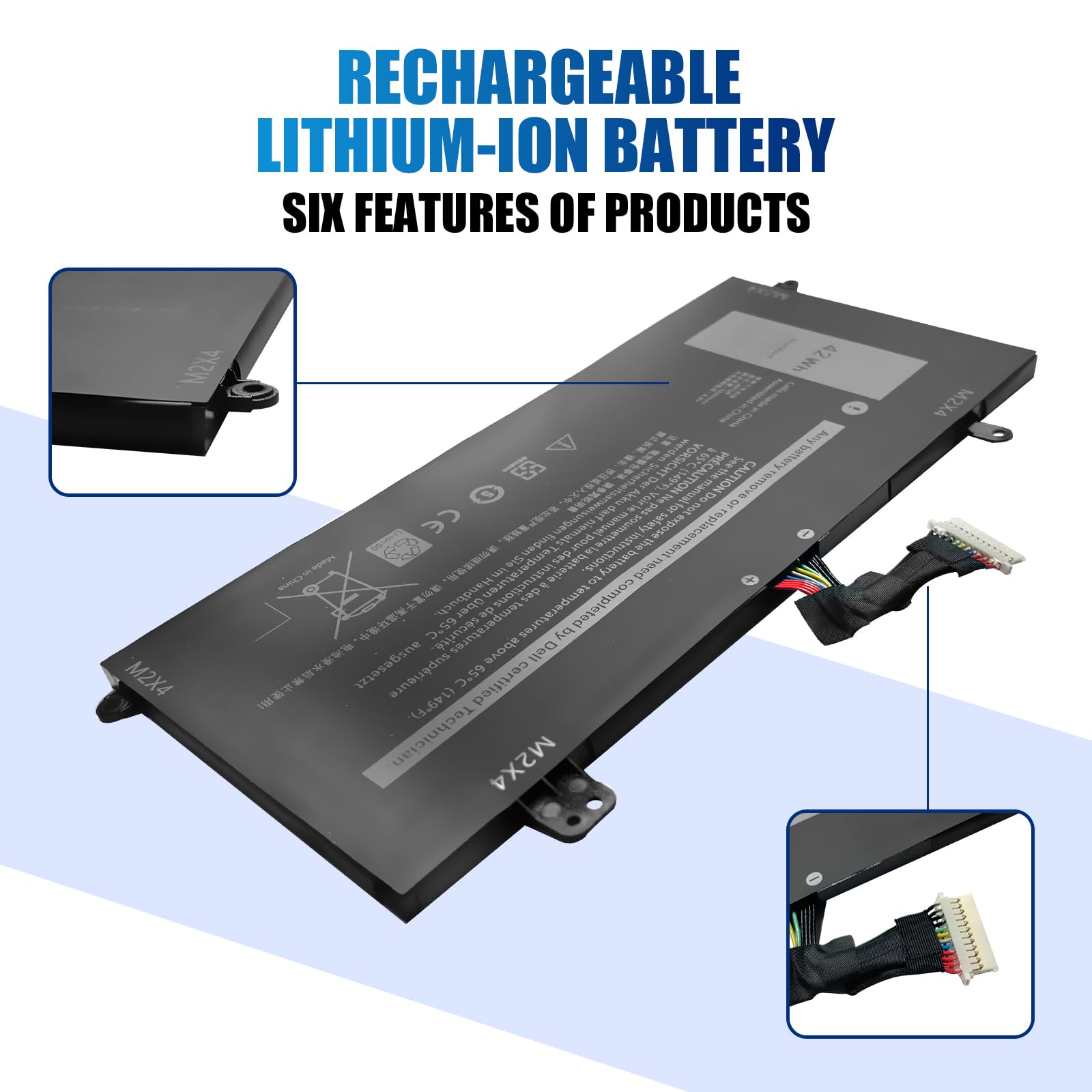 42Wh J0PGR Battery Replacement For Dell Latitude 5285 T17G T17G001 T17G002 Series - View #11