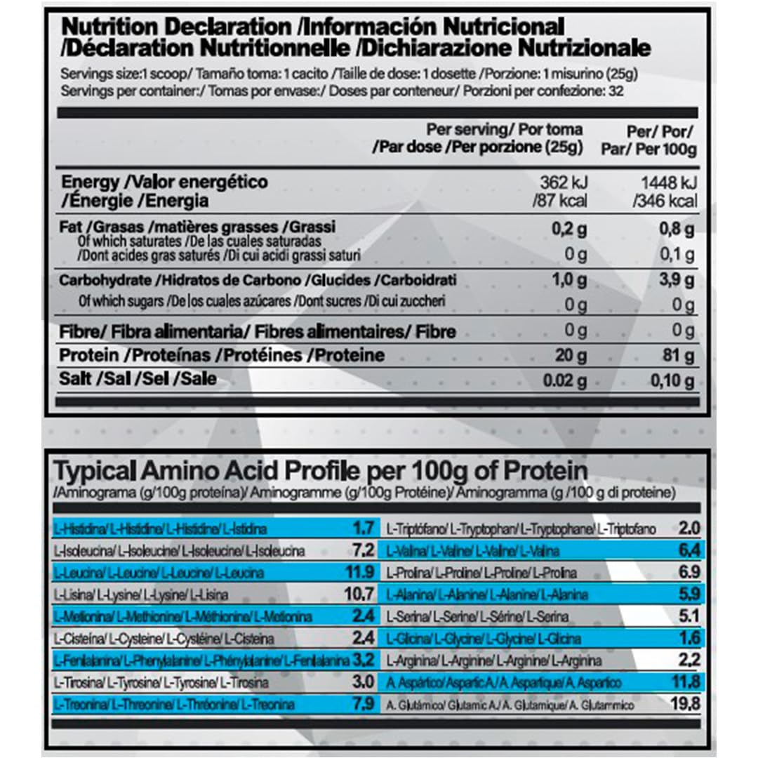 Life Pro Clear Isolate Zero 800 gr | Proteina Aislada de Suero de Textura muy Ligera y con un Aminograma muy Completo (ULTRA ENERGY)