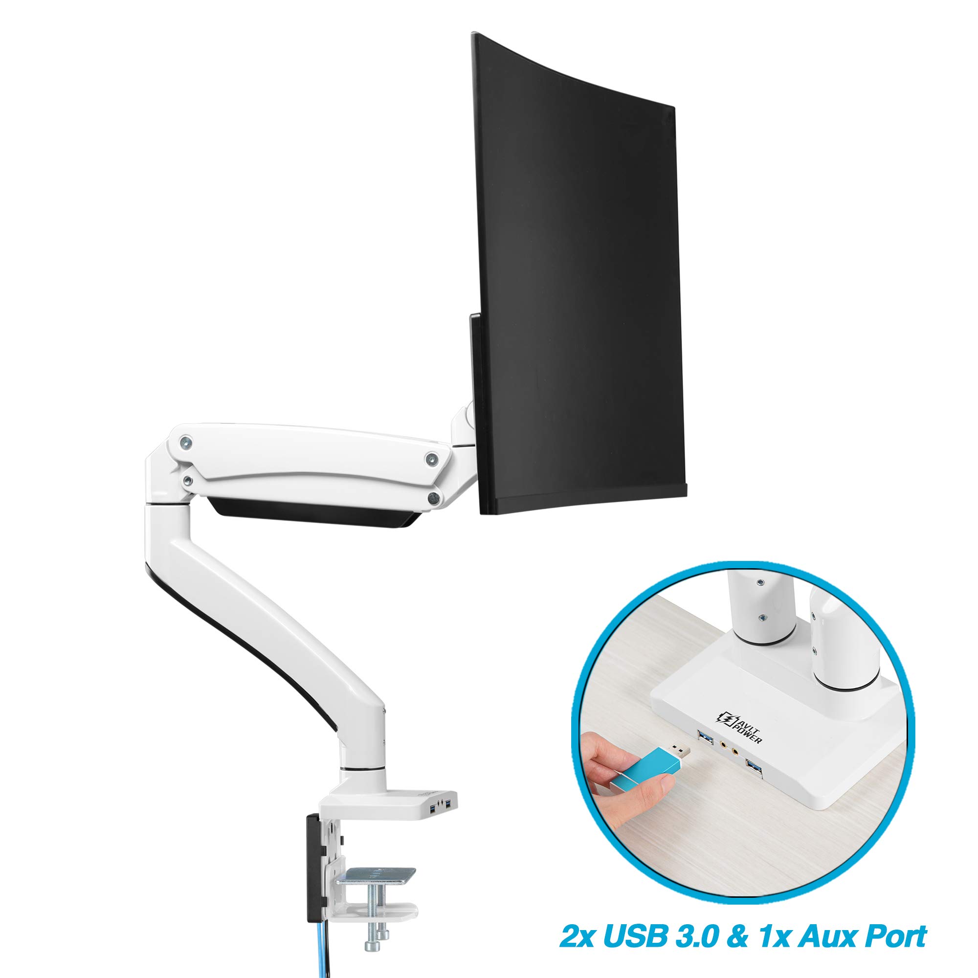 Buy AVLTPower Single 33 lbs Monitor Desk Stand Ultrawide Computer