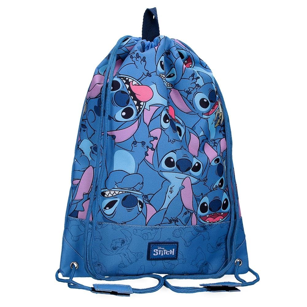 Disney Joumma Disney Happy Stitch Mochila Saco Azul 30x40 cms Poliéster