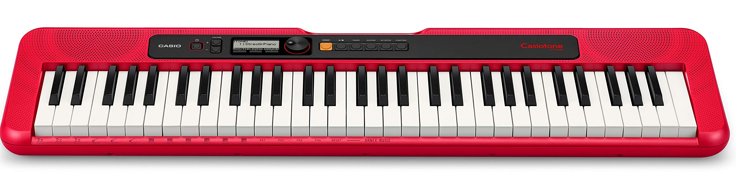 Casio CT-S200RD 61-Key Premium Keyboard with Headphones and Stand - Dettaglio