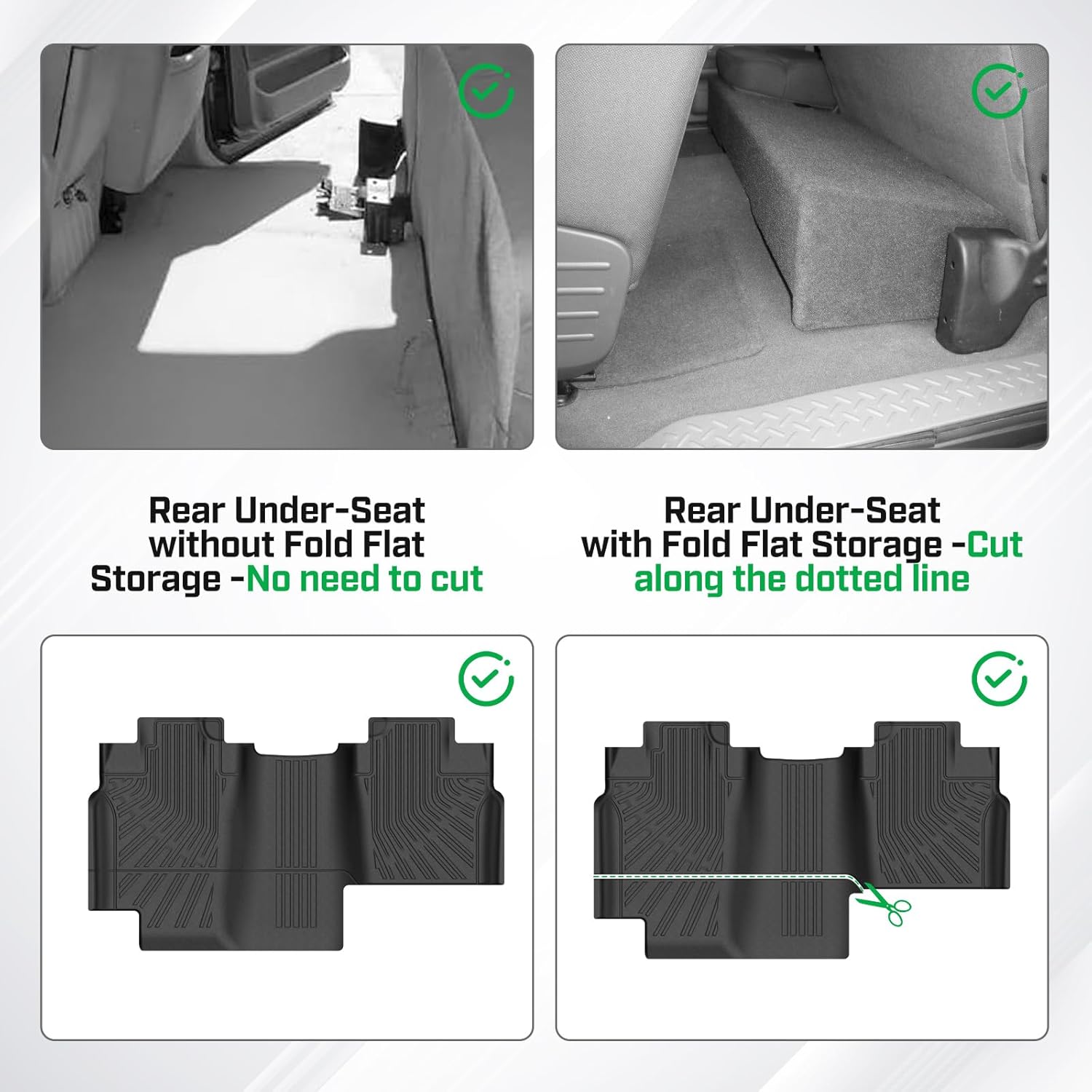 Cartist Floor Mats for 2004-2008 Ford F-150 SuperCrew Cab & Lincoln Mark LT Crew Cab 2006-2008, All Weather Floor Liners for F150 Accessories, Heavy Duty TPE Car Mats - Image 4