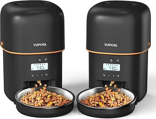 Comederos automáticos para gatos, dispensador de comida para gatos, fácil de usar, alimentador automático cronometrado para mascotas con más de 180