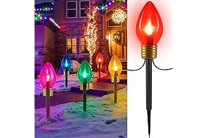 Jumbo C9 Christmas Outdoor Light Decor Outdoor Yard Garden