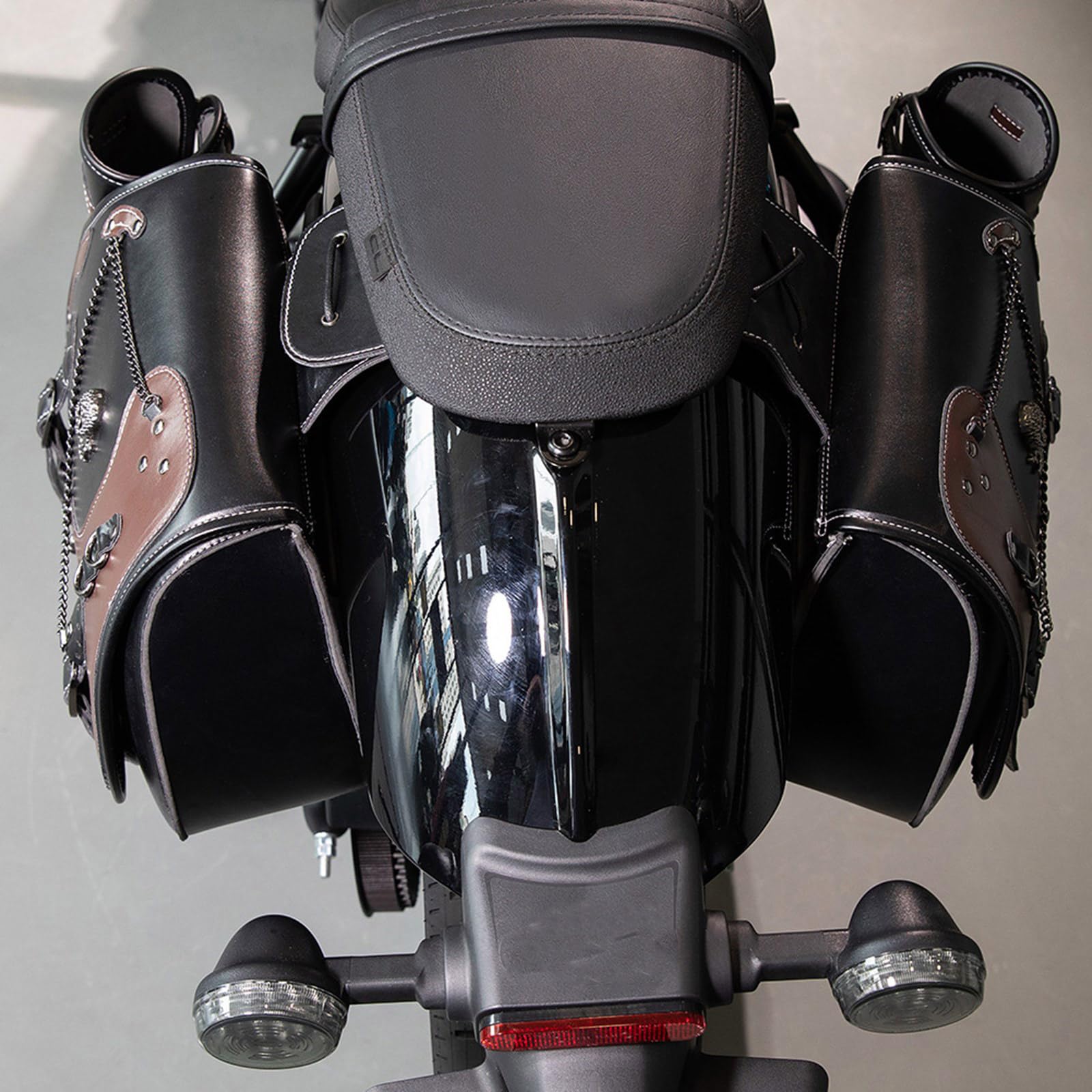 1 paire de sacoches de moto pour outils de voyage, sac de rangement pour moto, style rétro, sacoche, bagage latéral pour moto
