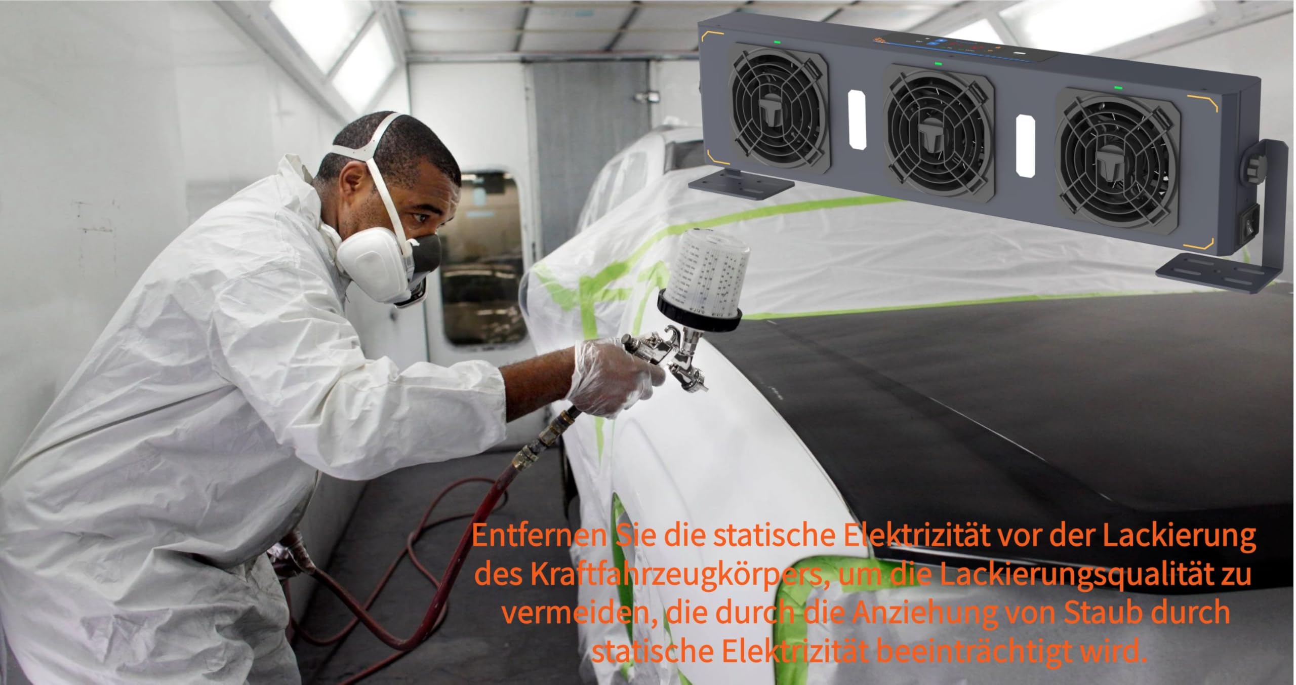 DF463A ESD-Statikschutz- und HF-automatische Reinigungs-Ionisierende Luftbläse.Netzwerk-REMOTE-Monitoring. Langlebige Wolfram-Ionennadel.