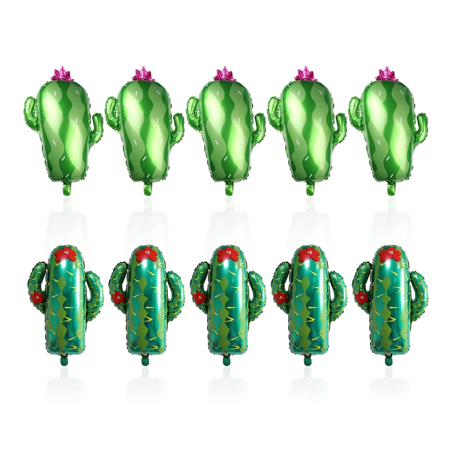 Ejufns Green 10 Pieces Of Cactus Balloons, Party Decorations, Creative Fun Balloons, Party Scene Layout, Cute Balloon.