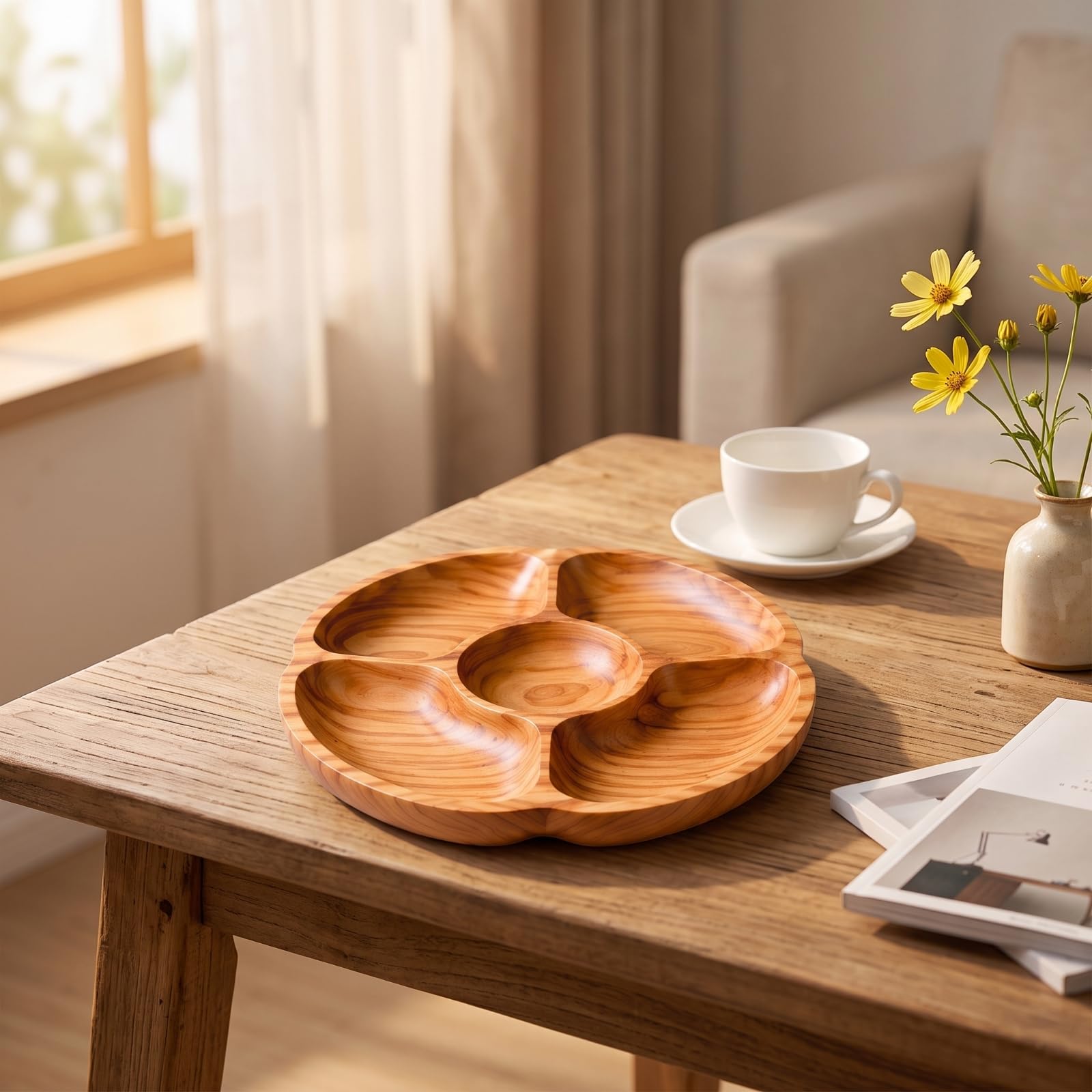 LOVIVER Snackschale mit 5 Fächern