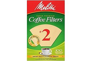 Melitta Cone Coffee Filter #2 - Premium Coffee Filtration for a Richer Flavor Experience