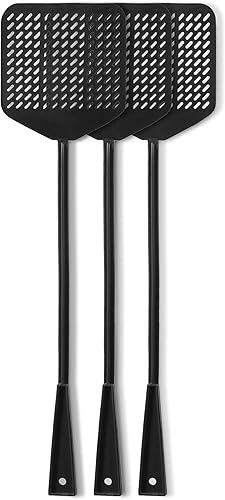 Matamoscas manual, matamoscas manual, juego de matamoscas de plástico duradero, matamoscas de mango largo, matamoscas de insectos y moscas,