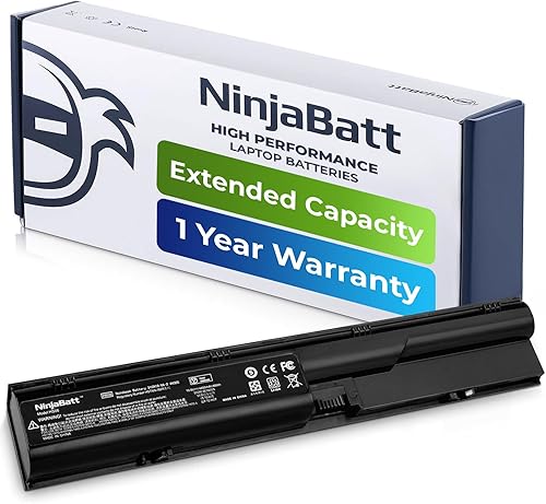 NinjaBatt Batería 633805-001 para HP ProBook 4540S 4530S 4440S 4430S 4540 4540S 6460B 633809-001 PR06 PR09 HSTNN-DB2R HSTNN-IB2R HSTNN-LB2R