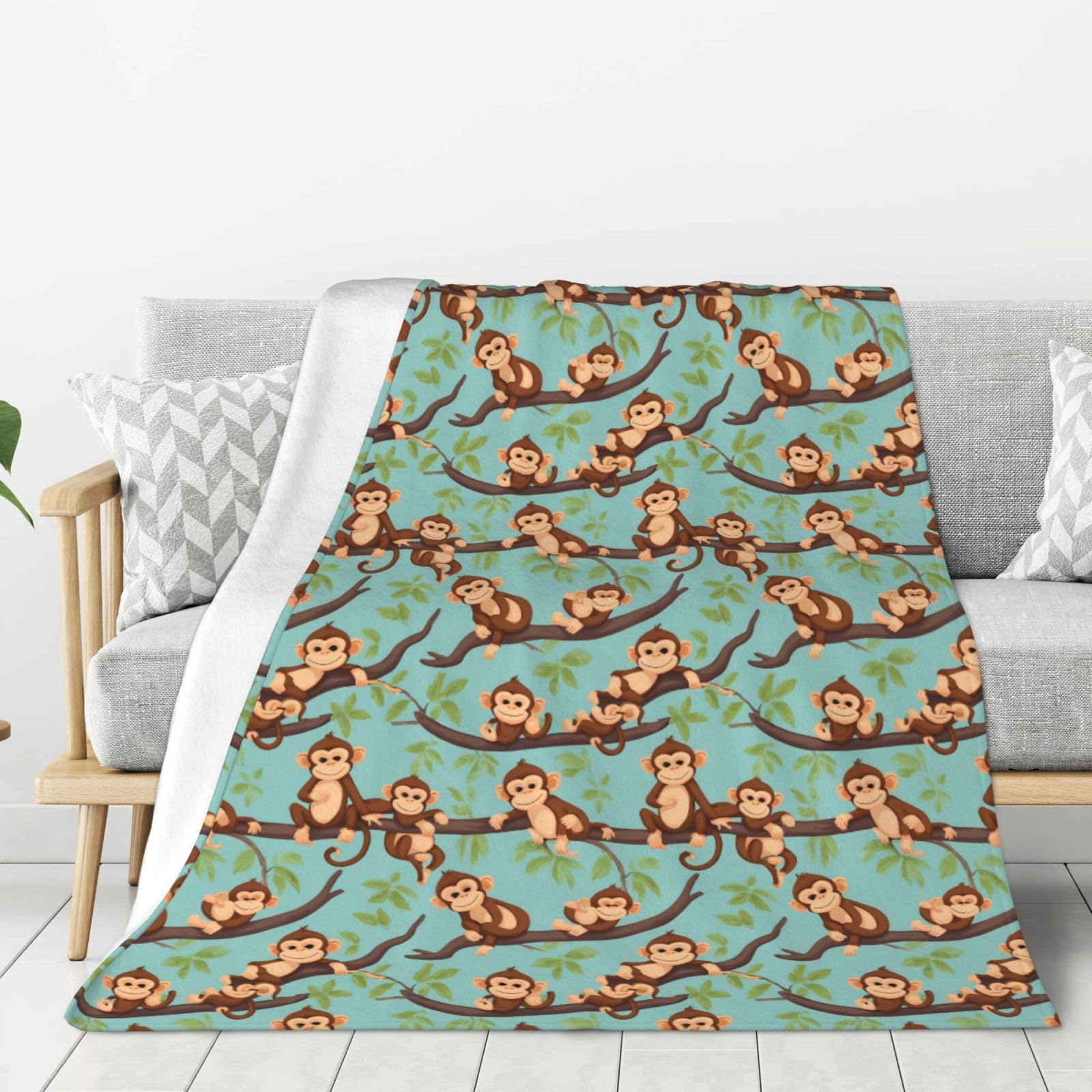 Couverture douce lit et canapé épaisse contre le froid avec motif paresseux