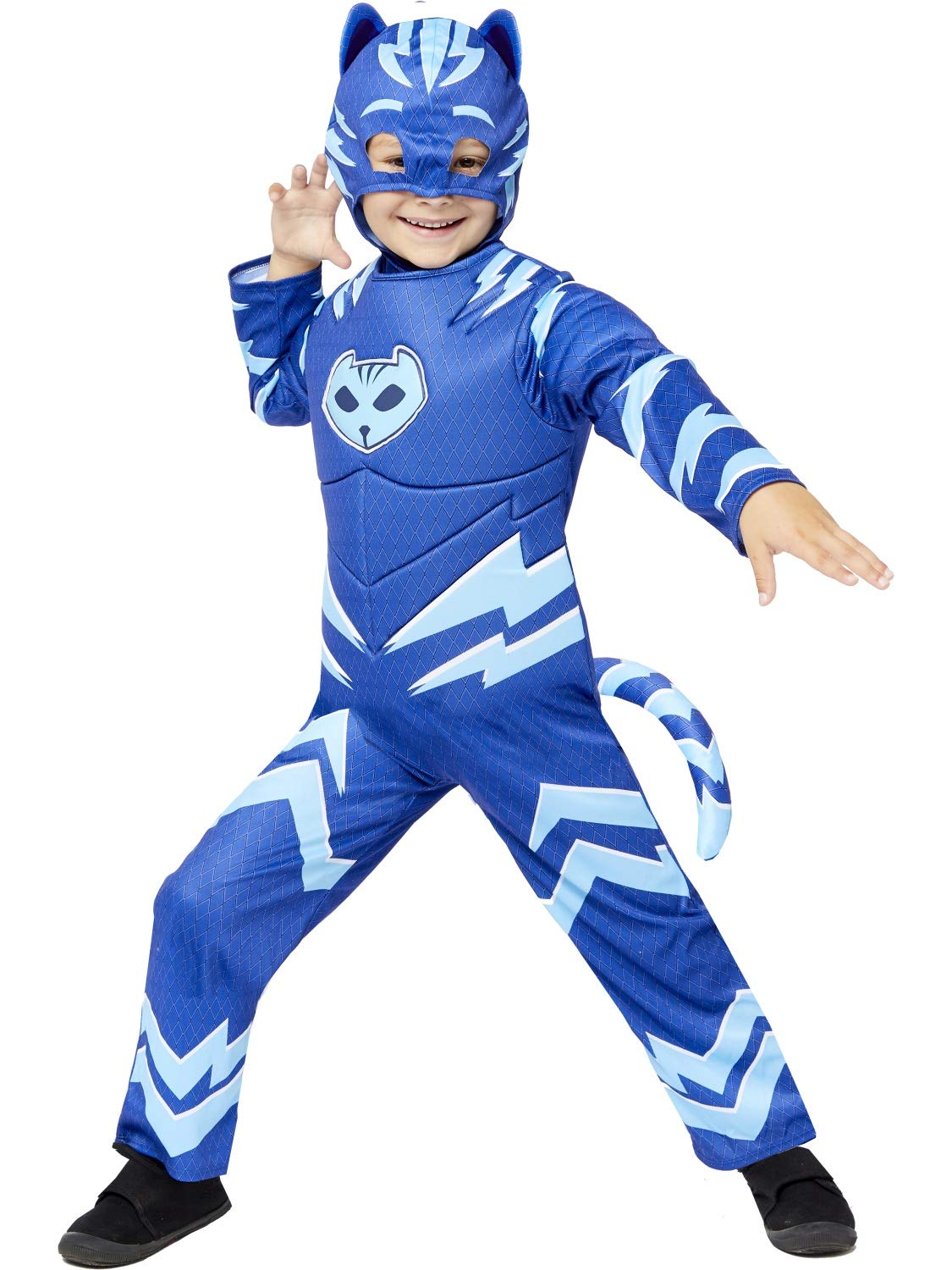 amscan Unisex Kids Catboy Glow in the Dark Fancy Dress Costume