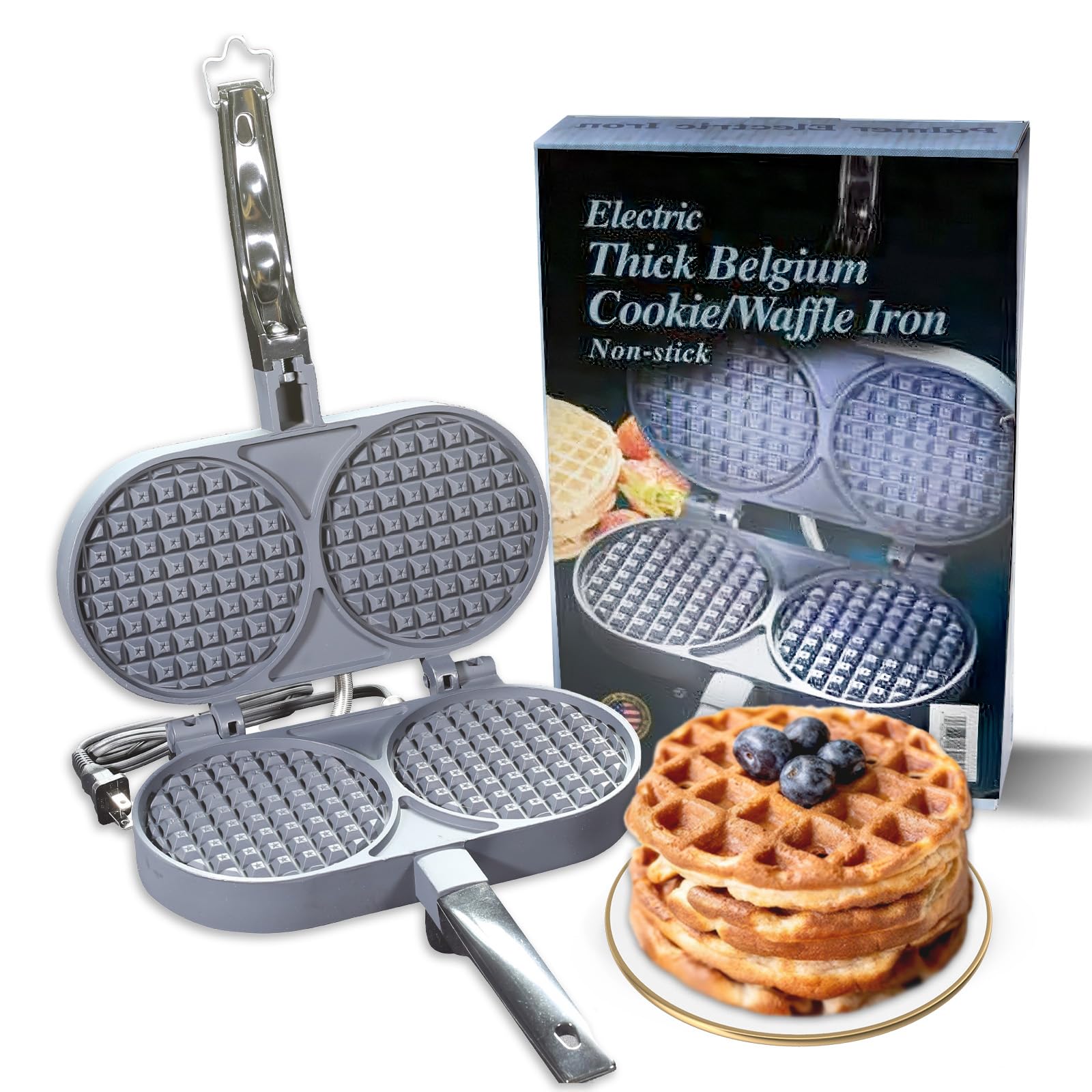 Amazon.com: Palmer C Non Stick Belgian Waffle Maker, Model 1300T