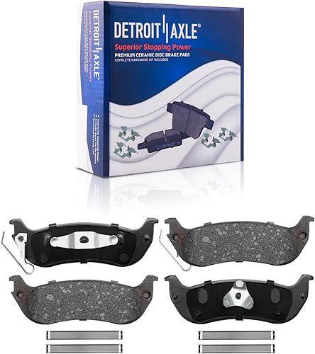 Miniatura 8 de Detroit Axle - Kit de frenos para Chrysler Pacifica 2004 2005 2006 2007 2008 Rotores de freno de disco de cerámica Pastillas de freno delantero y