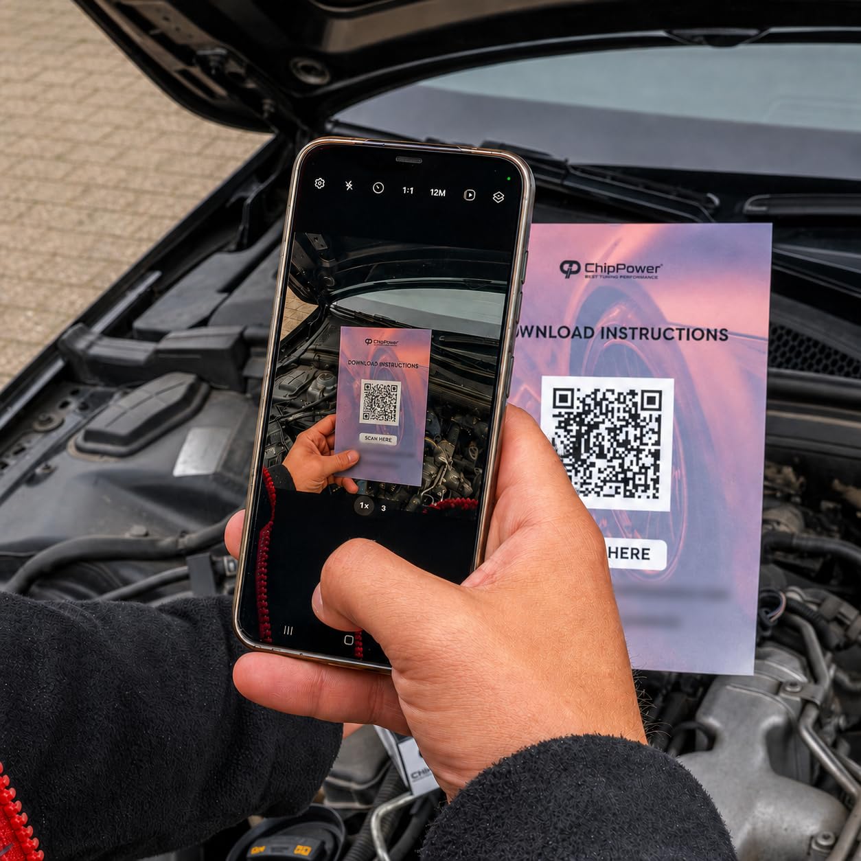 Chip de Potencia CRS para Tipo (356) 1.3 D 1.6 D 2015-2020 Caja Potencia | Hasta un 30% más de potencia para Fiat Diésel Instalación sencilla sin herramienta sin modificar ECU Guía QR Plug&Play