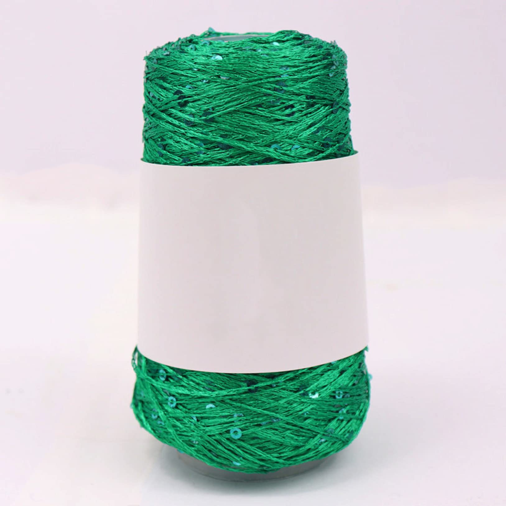 Włóczka Summer Ice Silk Mercerized Yarn 700m 100g z cekinami Wełna do robótek ręcznych DIY na lalki szmaciane i kocyki(Blue Gold)