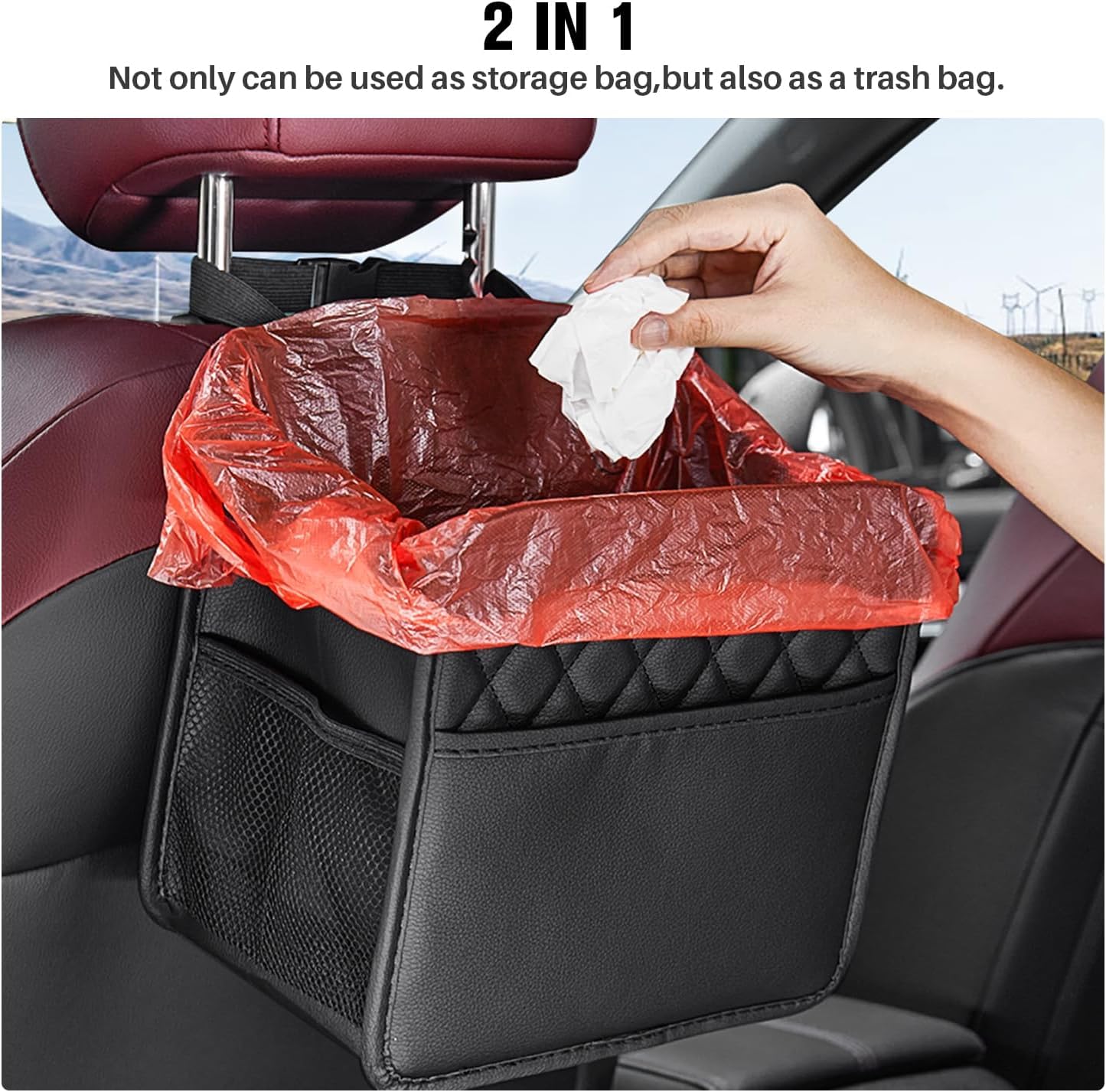 Organizador para Maletero de Coche para Kia Niro 2017-2024,Organizador para Coche Impermeables para Asientos Bolsa de Almacenamiento | organizador para maletero de coche bolsa almacenamiento el del bolsas